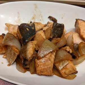生鮭とマッシュルームの照り焼き Salmon